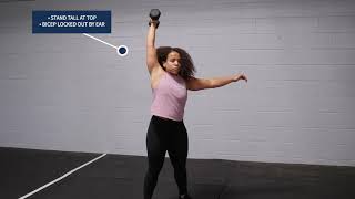 Exercise Demo:  Dumbbell Single Arm Hang Snatch