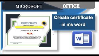 Easily Create a Certificate in Microsoft Word in Minutes! [2024]