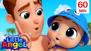 Beach Song 🏖️ | Little Angel 😇 | Kids Learn! | Nursery Rhymes | Sing Along