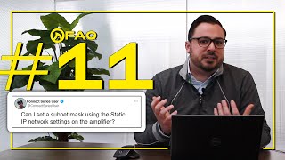 Can I set a Subnet Mask using the Static IP network settings of the Amplifier | FAQ #11