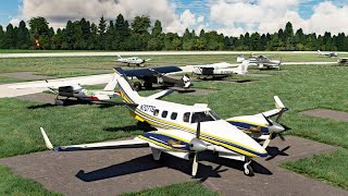 Beechcraft 60 Turbine Duke. (EGSG-EGTR) Stapleford to Elstree Aerodrome, England.