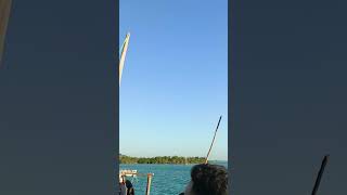 Silent evening sail along northern Zanzibar.