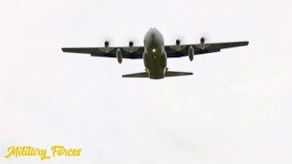 Paratroopers Jump from C-130 Hercules