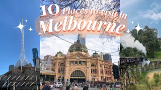 10 PLACES to visit in MELBOURNE✨|| trip recommendations