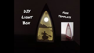 Işık Kutusu Yapımı / DIY Paper Light Box- Free Template