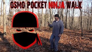 Does NINJA walking the DJI OSMO POCKET produce smoother footage?