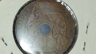 1920 - 1939 ? FRENCH INDO CHINA 🇨🇳 1 CENT 🪙 💰 INDO CHINE FRANCAISE REPUBLIQUE FRANCAIS 😃