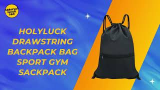 HOLYLUCK Drawstring Backpack Bag Sport Gym Sackpack - Universal Goods Hub