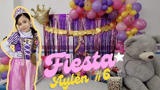 FIESTA DE CUMPLEAÑOS DE MI HIJA AYLEN #6 🎂🥳 /  VLOG / #fiesta #rapunzel