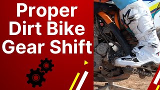 How to Preform a Proper Dirt Bike Gear Shift!