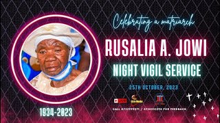 Mama Rusalia A. Jowi 1934-2023 || Celebration of life