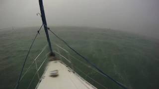 Entering Venezia via Lido channel in a terrible storm /3