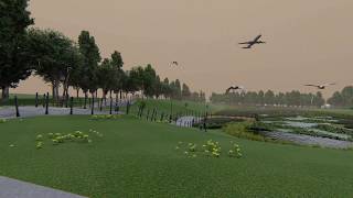 Wetland Design on Overcast Day_With Animation