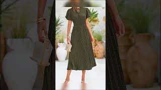 PRETTYGARDEN Womens Summer Midi Dresses