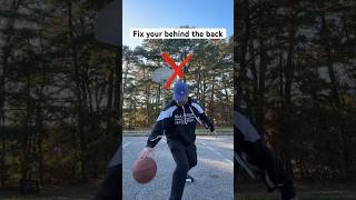 How To Fix Your Behind The Back Dribble #basketball