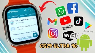 GS29 ULTRA 4G - Smartwatch Com ANDROID 8.1 - Play Store, GPS, WIFI e MUITO MAIS! [S8 UTRA 4G]