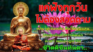 แค่ฟังทุกวันไม่ต้องสวดตาม พุทธคุณแรง ดุจมีแก้วสารพัดนึก คาถา พลังปาฏิหาริย์ เปิดโชคลาภ เงินเข้าทันที