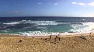 Aerial and Ground footage with DJI Phantom 3 and iPhone 6S over Sandy Beach, Oahu