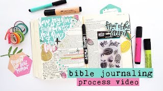 Bible Journaling Process Video | Illustrated Faith's Fruit of the Spirit Collection