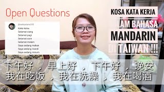 Open Question || Kosa Kata Kerja Dalam Bahasa Mandarin di Taiwan !!!