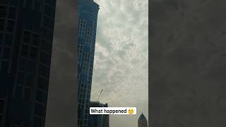 what Happened to today sky 😕🇦🇪 #dubai #rain #viral