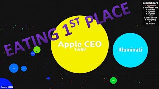 Agar.io Eating First Place - Apple CEO eats Illuminati