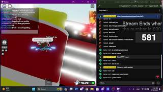 ROBLOX SLAP BATTLES STREAMING BUT THE STREAM ENDS AT 600 SUBSCRIBERS!