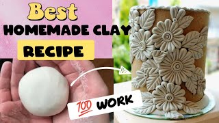 How to make homemade mouldit clay Recipe || Mouldit clay || For art supply 💯 work 😱😱 @glam pearl ❤️