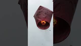 Make a wish -Sky Lantern at Shifen Old Street Taiwan ♥️