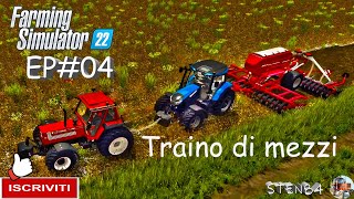 Farming Simulator FS22 ita EP#04 TRAINO ALLA CATENA FIATAGRI 180 VS LANDINI S7 map Zielonka #sten84