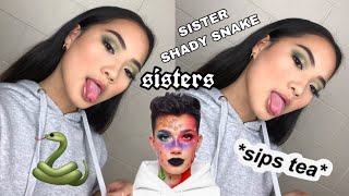 SISTER SNAKE INSPIRED MAKEUP LOOK ft. morphe x james charles palette