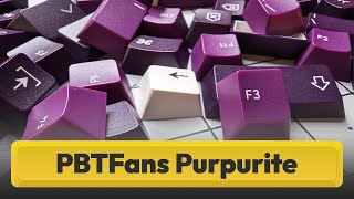 Keycaps mineralizados, PBTfans Purpurite