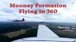 Mooney Formation Flying Over VA in 360