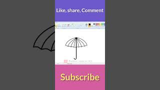 #Umbrella design / ms draw paint umbrella / how to draw umbrella easy draw / painter sameer art