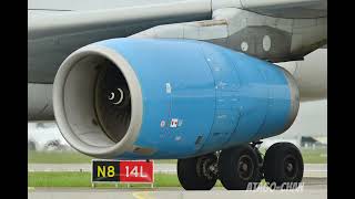 2 minutes and 24 seconds of ear destroying Rolls Royce Trent 700 engines