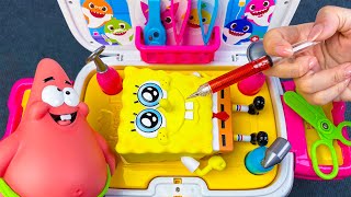 💎Toy ASMR💎 Ultimate Satisfying Unboxing of Doctor Sponge SquarePants, Panda Kitchen Playset