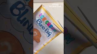 Unboxing ice cream Blind Bag 💙😍😱 #art #craf  #asmr #shorts #viral #paperdiy