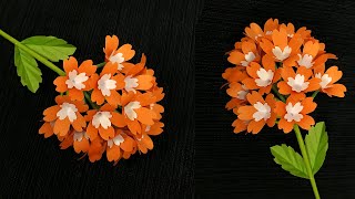 Tiny paper flowers, how to make flowers with paper, paper craft flower, flower of paper