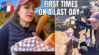 My LAST DAY In AZ: Petting a python, First Time Eating a Corn Dog, Bike Rally, Shooting Range 🏜️