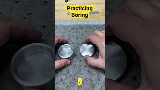 Learning to Bore.  Practicing with a basic turning lathe project for beginners.