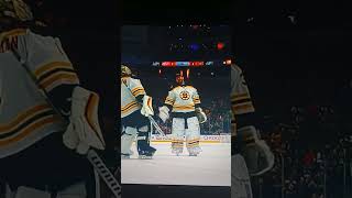 Swayman and Ullmark Goalie Hug 2/27/23 3-2 win!