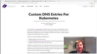 Using CoreDNS with Kubernetes