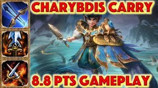 SMITE New God Charybdis - Charybdis Carry Gameplay + Build + Abilities - Smite 8.8 PTS Gameplay