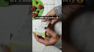 Easy & Beautiful Clay Jewellery 😍✨| handmade Jewellery #shorts #youtubeshorts