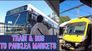 TRAIN FROM MERRYLANDS TO PARKLEA MARKETS, BLACKTOWN