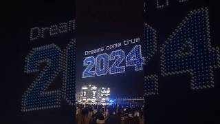 Drones show countdown for new year 2024 #drone #droneshots