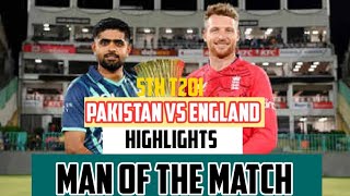 Pakistan vs England 5th t20 highlights| man of the match