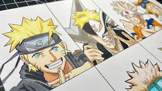 Drawing NARUTO in Different Anime Styles - Naruto Shippuden