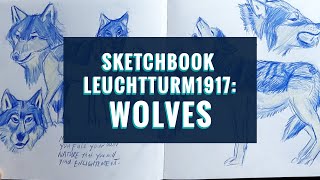 Sketchbook Leuchtturm 1917: Wolves  #leuchtturm1917 #fabercastellpolychromos