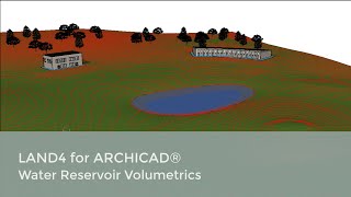 Water reservoir/Retention basin Volumetrics  | LAND4 for ARCHICAD®